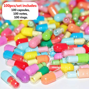 YESPERY 100pcs Mini Expression Message Capsule Colorful Heart Event Kids Birthday Party Favor Surprised Gift for Girlfriend Boyfriend