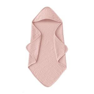 Hooded Baby Bath Towel 30x30inch Cotton Wrap Cloth Soft Absorbent Wearable Poncho for Newborns Infants