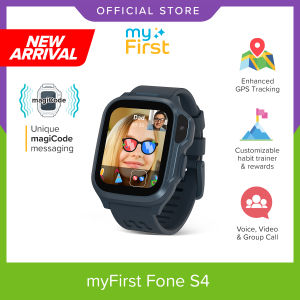 [NEW ARRIVALS] myFirst Fone S4 - 4G Smartwatch Phone for Kids with magiCode Innovation GPS Location Tracking Voice and Video Calls SOS Safety Alert Classroom Mode Educational Features Perfect Gift for Kids in Singapore