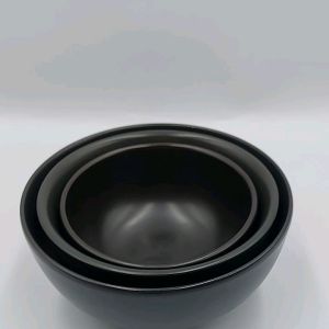 ถ้วยสีดํา ถ้วยเซรามิค ถ้วยข้าว ชามสีดํา ถ้วยข้าวแบบญี่ปุ่น ขนาด4-6นิ้ว