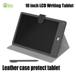 threetrees 10 inch LCD Writing Tablet Board Built In Protective Case Electronic Blackboard Handwriting Pad Doodle Graphics Board for Kids and Adults at Home School & Office