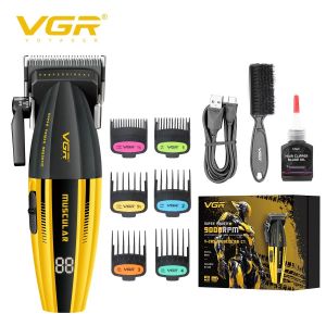 VGR V285& V-285T Professional Hair Clipper for Men DLC Blade Zero 9000RPM Full Metal Hair Trimmer Finishing