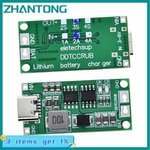 ZHANTONG 2S 3S 4S 1-4A Booster Module Lithium Polymer Lithium Ion Battery Charging Module Step-Up Boost LiPo Polymer Li-Ion Charger