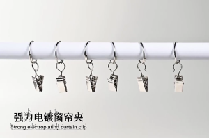 Multipurpose Hook Clips Set Of 100Metal Curtain Clips for Curtain Bathroom Shower Curtains And Outdoor Decorations