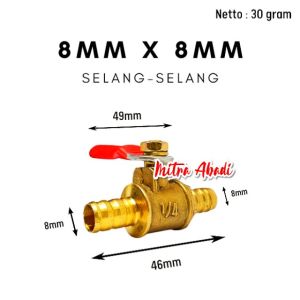 STOP Keran / Kran ANGIN Kompresor 1/4 INCH Kuningan MULTIGUNA