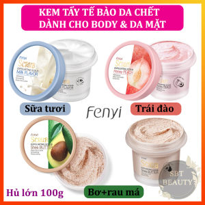 Kem Tẩy Tế Bào Chết Body Và Da Mặt Fenyi 100 Gram - Giúp Dưỡng Trắng Da Toàn Thân Loại Bỏ Sạch Lớp Sừng Chết Dưỡng Ẩm Cho Làn Da Mềm Mại Mịn Màng