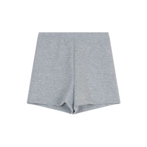 QIWANBA19 สีทึบทึบ กางเกงขาสั้นกางเกงผู้หญิง เลกกิ้งปลอดภัย หลวมหลวมๆ ชุดนอนของผู้หญิง ลำลองแบบสบายๆ เอวสูงเอว กางเกงฤดูร้อนร้อน ในร่มกลางแจ้ง