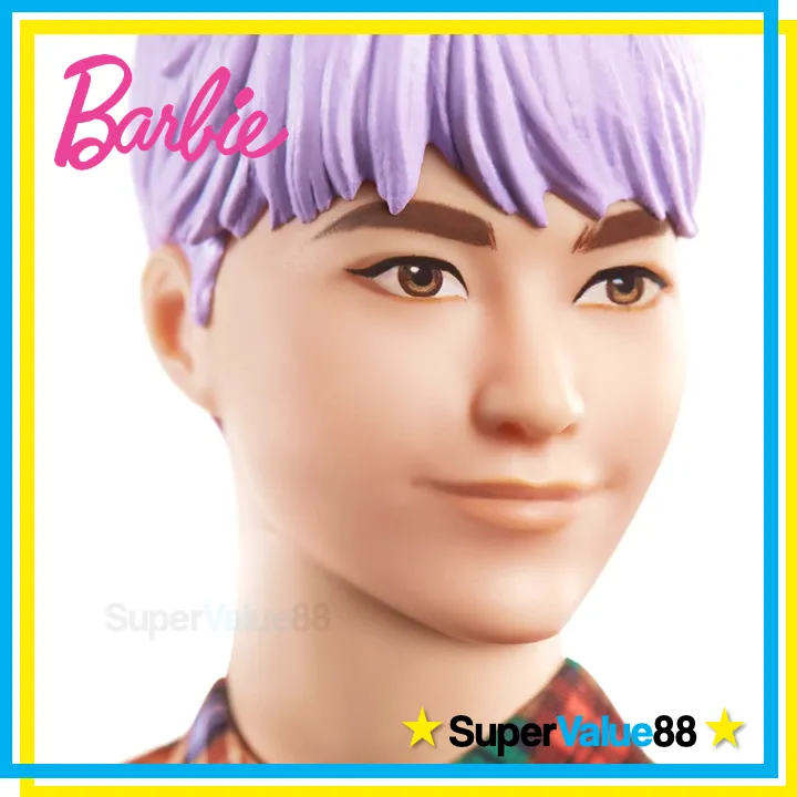 Original Barbie Ken Fashionistas Doll #154 with Sculpted Purple