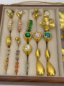 Stainless Steel Swirl Ring With Plating Comfortable Wear Daily Wear Elegant Womens Accessory