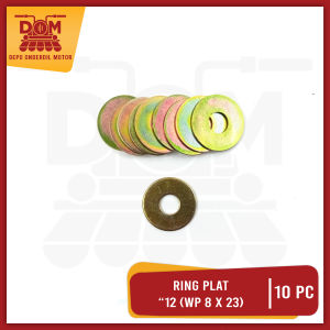 Ring Plat "12 WP 8 X 23 Harga Per Pak Isi 10 (PSP) Reng Pelat Washer Kunci 12 Diameter 8mm X 23mm