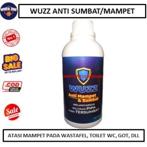 Anti Sumbat WUZZ Mengatasi Wc Mampet dgn Cepat dan saluran lainnya - Saluran Pipa - Efektif