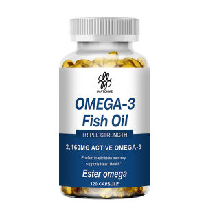 iMATCHME OMEGA-3 Dầu cá Viên nang giàu DHA và EPA để cải thiện tâm trạng xấu giảm căng thẳng câu đố cho não bộ
