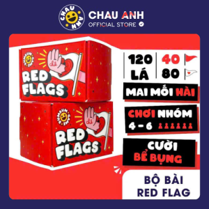 Bộ Bài RED FLAGS - Bộ Bài Mai Mối 120 Lá - Giúp Thư Giãn Gắn Kết Tình Cảm Trong Cuộc Vui Với Bạn Bè