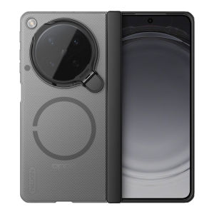 【🔥SG🔥】RICHMENTMALL For OPPO Find N6 Case Leather Lens Protection Flip Stand Nillkin Frosted Shield Prop Magnetic Hard