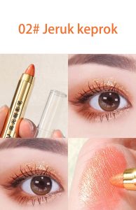 Bayangan Mata riasan mata malas pensil eyeshadow stabilo pena ulat sutra berbaring tongkat eye shadow ujung ganda Penyorot riasan mata tanpa noda