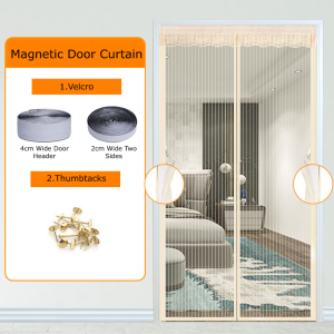 Anti-Insect Magnetic Screen Door Automatic Closing Anti-mosquito Door Curtains Screen Windows DIY