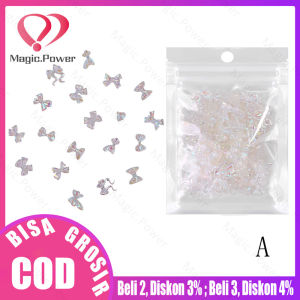 12g / Hiasan Kuku Pita Aurora Kantong Hiasan Kuku 3d Nail Art Diy/ Kupu-Kupu Untuk Aksesoris Nail Art / Manicure Charms Berlian Imitasi Untuk Aksesoris Nail Art