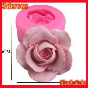 Oderous 3D Flower Rose shape Silicone Fondant Soap Cake Mold Cupcake Baking Tool