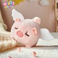 Móc khoá Heo Hồng vẫy đuôi có cánh cute phát tiếng kêu + Móc chìa khoá gấu bông dễ thương quà tặng phụ kiện -MINKEY. 