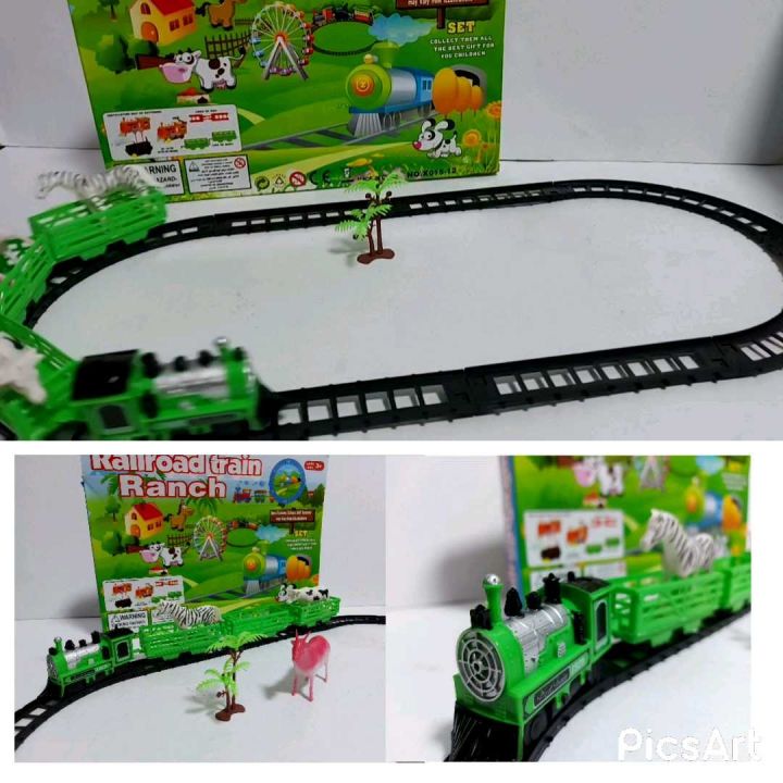 Railroad Train Ranch TRAIN BATTERY OPERATED/RAILROAD TRAIN RANCH | Lazada PH