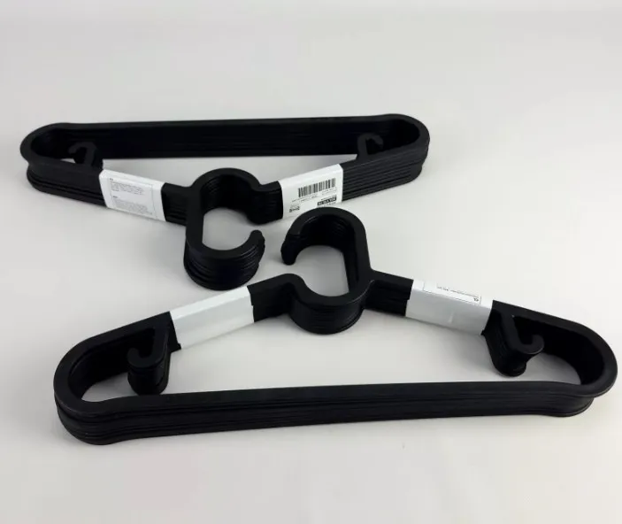IKEA 10pcs Black Clothes Hanger Laundry Tools Baju Penyangkut Baju