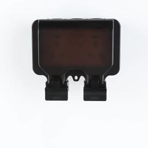 1019 European Standard IP66 Two-Position Second Section German Style 16A Socket Rainproof Charging Power Strip Outdoor Dustproof Waterproof Socket