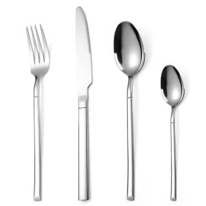 4pcs Thick Stainless Steel Tableware High Quality Dinnerware Luxury Dinning Fork Spoon Knife