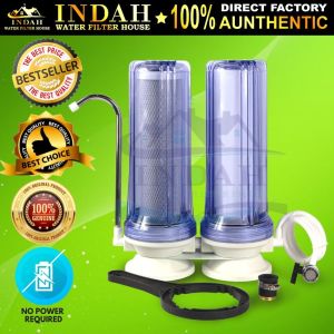 10" 2 Stage Domestic Double Water Filtration System - Double  Housing Water Filter Water Purifier Set Bubble Wrap - 10 inch varation: basic / antibactertial / alkaline + antibacterial
