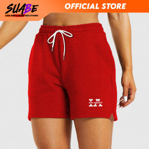 SUABE High-Waist Cotton Shorts for Women - Fit S-5XL - Fashionable Elastic Waist Gym Shorts - Korean Style Casual Sports Bottoms
