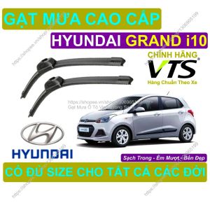 Gạt Mưa Silicon Kính Lái Hyundai Grand i10 Cặp Gạt M.ưa Kính Lái Hyundai Grand i10 Có Đủ S.ize Cho Các Đời Xe i10