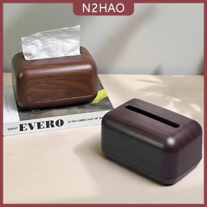 N2HAO  Mới Trung Quốc-Phong cách đơn giản óc chó màu mô hộp hộ gia đình rắn GỖ PHÒNG KHÁCH lưu trữ carton bằng gỗ mô hộp lưu trữ