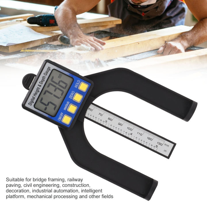 Damage Ruler Magnet Height Ruler Magnet Design Multiple Scenes Depth Gauge LED Display for ...