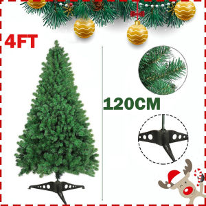10FT Christmas Tree Folding Stable Metal Stand Fast Assemble Flame PVC Artificial Christmas Fir 5 6 7 8 10 Feet