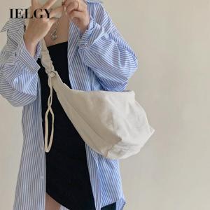 IELGY Túi Đưa Thư Vải Bố Sức Chứa Lớn Màu Nhuộm Thắt Lưng Hợp Thời Trang