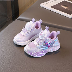 Christmas Gift Halloween Anime Sanrio Spring Autumn New Girls Casual Shoes Kuromi Rotating Button Kidscartoon Kawaii with Light Soft Soled Sports Shoes