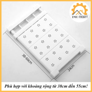 Kệ Chia Ngăn Tủ EMOMART Lắp đặt không cần khoan bắt vít Khung thép sơn tĩnh điện - Mặt nhựa ABS