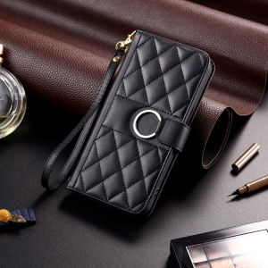 Redmi 15C 15 14C 13C 12C 11A 10 10C 9A 9C A4 A3 4G Case Leather Wallet Buckle Stand Fashion Card Slots Flip Phone Cover Wrist Strap