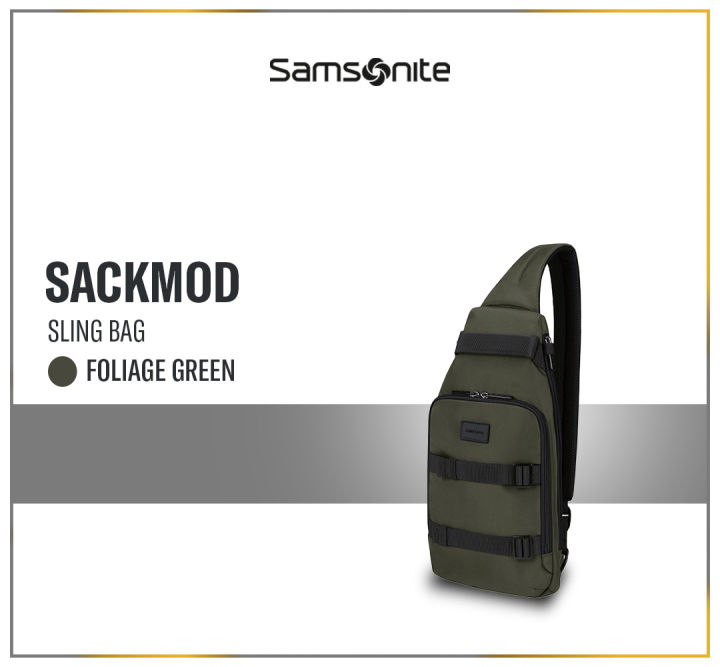 Samsonite Sackmod Sling Bag Medium Foliage Green Samsonite