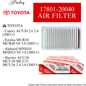 17801-20040 TOYOTA AIR FILTER CAMRY ACV30/ ESTIMA MCR30 MCR40/ ALPHARD MNH10 MNH15/ HARRIER ACU30 MCU30 MCU31 MCU36