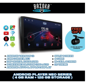 Android Player Bazoka 4gb ram 128gb memory Quad Core possessor Car Multimedia Android Player Wifi
