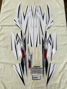 Bộ tem decal dán xe máy Honda Rsx 2010 màu trắng zin thái siêu đẹp