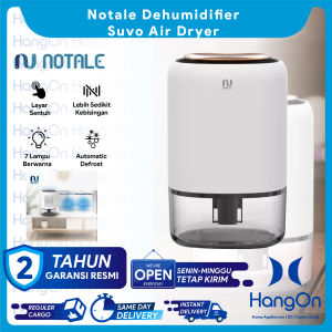Notale Dehumidifier Suvo Air Dryer Serap Kelembapan Humidifier Touchscreen Layar Sentuh Auto off 7 Colors Light Kapasitas Tangki 1.1 Liter Dikantor Kamar Ruang Tamu Meja Belajar
