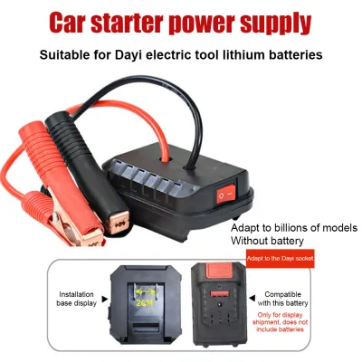 จั๊มสตาร์ทรถ 21v จั้มสตาร์ท พกพา jump start รถยนต์ จั๊มสตาทรถยนต์ กล่องจัมเปอร์ระบบจั๊มแบตเตอรี่รถยนต์พกพา สำหรับ Makita Da Yi ชุดแบตเตอรี USB คู่ชาร์จเร็วเสริมยานยนต์