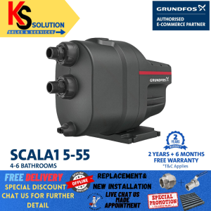 Grundfos SCALA1 5-55 Home Water Pressure Booster Pump