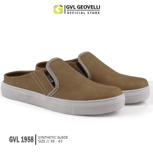 Gvl Geovelli Sepatu Sandal Bustong Casual Pria Klasik Eugino 1958 Natural Tan 39-43