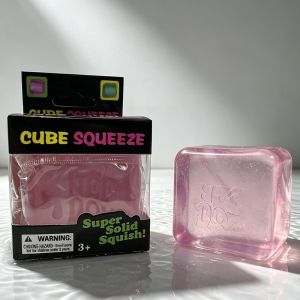 KEBETEME 4PCS Needoh Nice Cube Sensory Stress Reliever Cube Slow Rebound Soft and Glutinous Sensory Stress-relief Toy Stretchable Ball Maltose Soft Ice Cube Ball