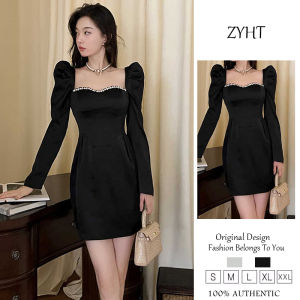 Zyht của phụ nữ ăn mặc Đầm đen Đầm ôm Đầm công sở váy công sở lxury Dresses ĐẦM CƯỚI tham dự trang phục váy dự tiệc Váy dạ hội 9413