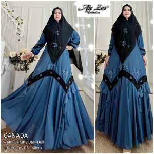 TERBARU! Set Dress/Set Gamis Syari Payet Kode CANADA Bahan Ceruty Babydoll By Ory AjeZas Collection
