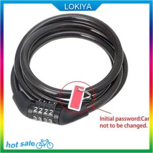 LOKIYA Đi xe đạp an ninh 4 chữ số kết hợp mật khẩu Xe Đạp Xe Đạp Cáp chuỗi khóa