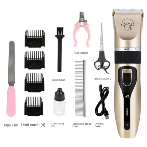 Mèo Tông đơ cắt lông chó điện chuyên nghiệp tóc Clipper cho vật nuôi im lặng Tông đơ cắt tóc có thể sạc qua USB chải lông thú cưng Bộ kìm cắt